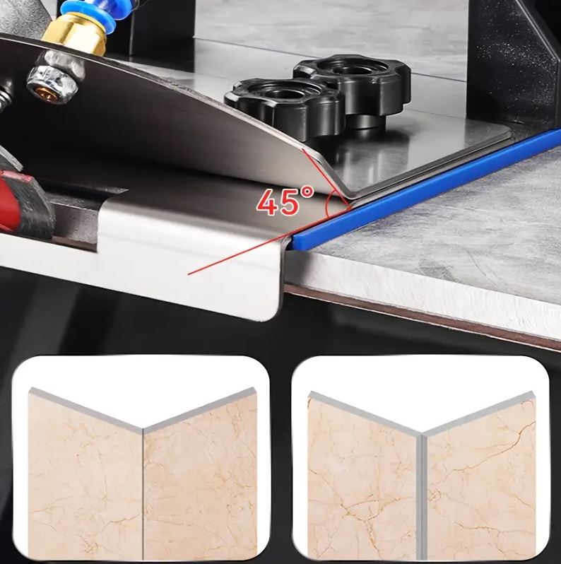 Suport metalic pentru tăiere la 45 grade a plăcilor ceramice