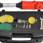 Mini polizor/șlefuitor unghiular Toolsa – 550W, reglaj 6 trepte, tăiere, polizare, gravare + valiză + 25 piese