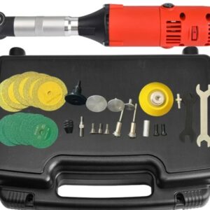 Mini polizor/șlefuitor unghiular Toolsa – 550W, reglaj 6 trepte, tăiere, polizare, gravare + valiză + 25 piese